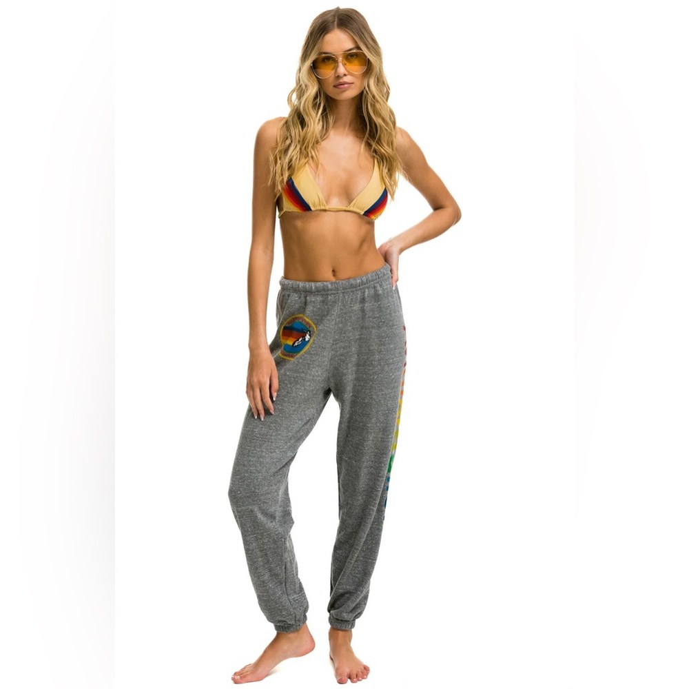 AVIATOR NATION SWEATPANTS - HEATHER GREY